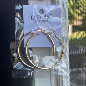 Gold hoop earrings
